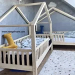 كلبه چوبى نرده مستطيل كد B
