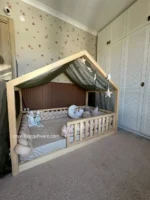 كلبه چوبى نرده مستطيل كد B