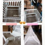 تخت و گهواره کنار مادر ام دی اف