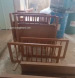 ست تخت و دراور چوبی و حصیری