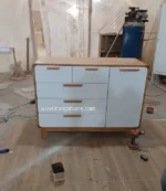 دراور دور چوب لبه گرد عرض ١٢٠ (دراور بزرگ) ٥ كشو با يك كمد جانبى