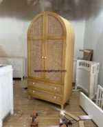 سرويس ٣ تيكه چوبى حصيرى كد M