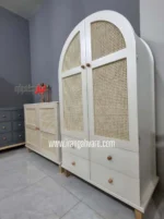 ست حصیری النور – کمد گنبدی و دراور ۴ کشو