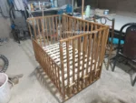 تخت و گهواره چوبی مدل ویکتوریا