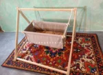 گهواره ننو کودک چوبی مدل سنتی