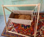 گهواره ننو کودک چوبی مدل سنتی