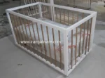 تخت گهواره ای کنار مادر چوبی سایز بزرگ مدل آماندا