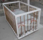 تخت گهواره ای کنار مادر چوبی سایز بزرگ مدل آماندا